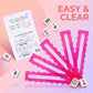 Lanjiesh 4Pcs Rose Red Mahjong Line Finder, Acrylic Mahjong Rule Guide Reader, Portable Mahjong Game Accessory for Beginners, Family Gathering