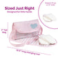 Adora Baby Doll Diaper Bag with Sturdy Straps, Includes Changing Mat and 2 Doll Diapers (Fits 13" Dolls), Birthday Gift For Ages 3+ - Classic Pastel