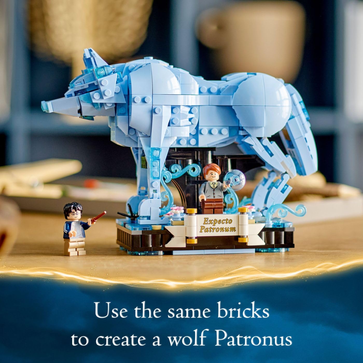 LEGO Harry Potter Expecto Patronum 76414 Collectible 2-in-1 Building Set; Birthday Gift Idea for Teens or Fans Aged 14 and Up; Build and Display