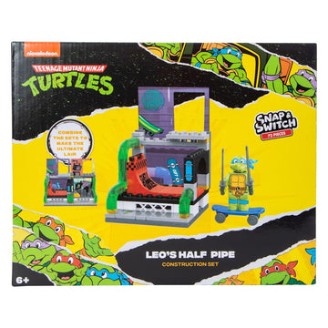 Snap & Switch Teenage Mutant Ninja Turtles Leonardo's Halfpipe Set - Buildable Toy Set for Creative Play and Fun - Ages: 6+
