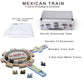 RNK Gaming Mexican Train Dominoes Set Double 12 Color with Numbers