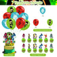 Cartoon Party Decorations,Birthday Party Supplies For Cartoon Party Supplies Includes Banner - Cake Topper - 12 Cupcake Toppers - 18 Balloons - 2 Foil