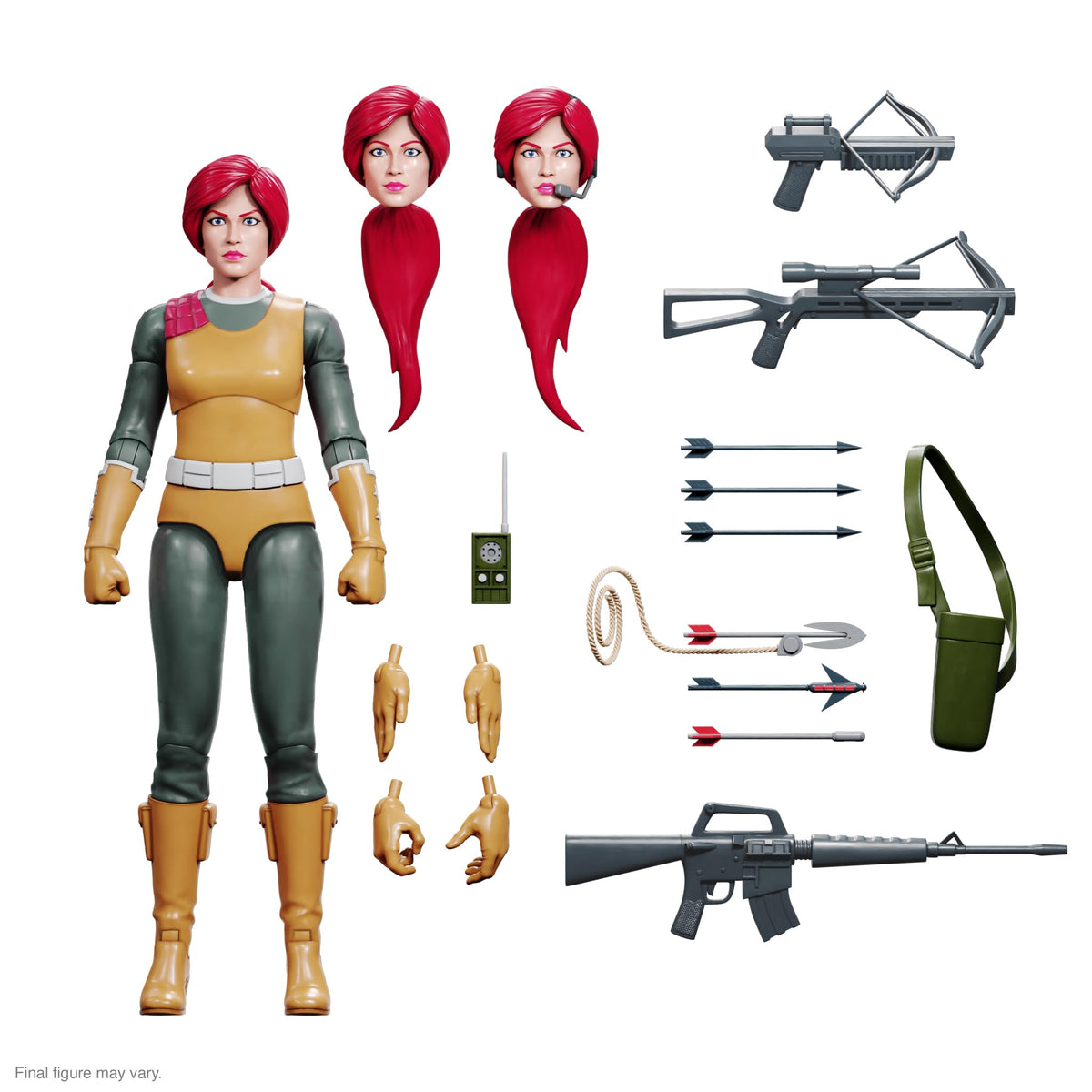 Super7 ULTIMATES! G.I. Joe Scarlett - 7" G.I. Joe Action Figure with Accessories Classic Cartoon Collectibles and Retro Toys