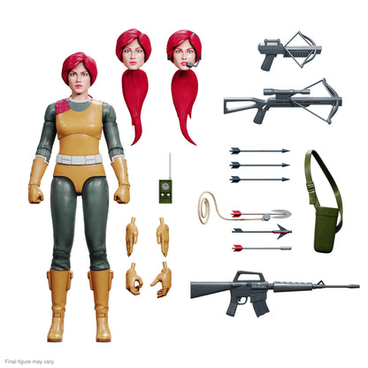 Super7 ULTIMATES! G.I. Joe Scarlett - 7" G.I. Joe Action Figure with Accessories Classic Cartoon Collectibles and Retro Toys