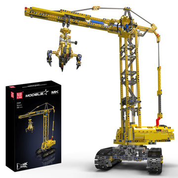 Mould King 17059 Technology Tower Crane Fixture Building Blocks Kit, APP Remote Control Crane Toys, Heavy Crane Model Blocks Set with Motor Toy (1731