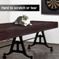GSE Games & Sports Expert 9' Brown Heavy-Duty Leatherette Shuffleboard Table Cover for Shuffleboard Table Accessories