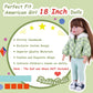 Rakki Dolli Doll Clothes 3 Pc. Set Light Green Grey Plaid Hooded Thick Coat Checkerboard Jacket with Long Sleeve, Warm Doll Outfit Hoodie Snowsuit