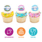 DecoPac Cinnamoroll Rings, 24 Hello Kitty Cupcake Decorations, Blue And Pink Toppers - 24 Pack