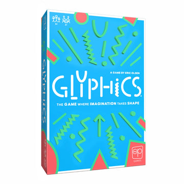 Glyphics, Creative Family Party Game, Use Shapes and Get Everyone to Guess The Words on Your Card, Fast & Fun Abstract Guessing Word Game