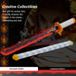 HIGH GODO Demon Anime Sword Building Set, 27in Rengoku Kyoujurou Sword Building Block with Scabbard and Stand, Cosplay Anime Sword Set for Adults
