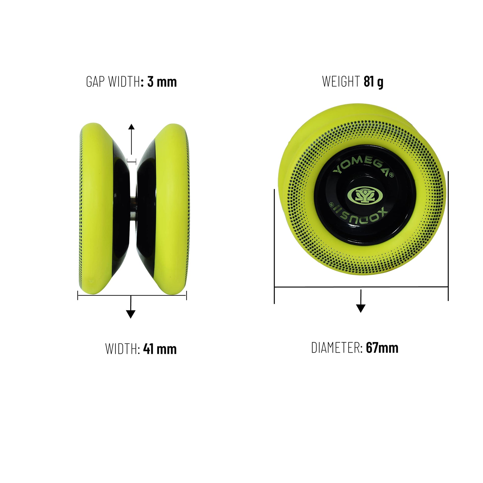 Yomega Xodus II YoYo- Includes Roller Bearing Technology, Rubber Rims and Wing Shape Design - Professional Responsive YoYos Intermediate Level Play