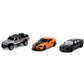 Jada Toys Fast & Furious F9 1.65"" Nano 3-Pack Wave 3 Die-cast Cars, Toys for Kids and Adults (26098)