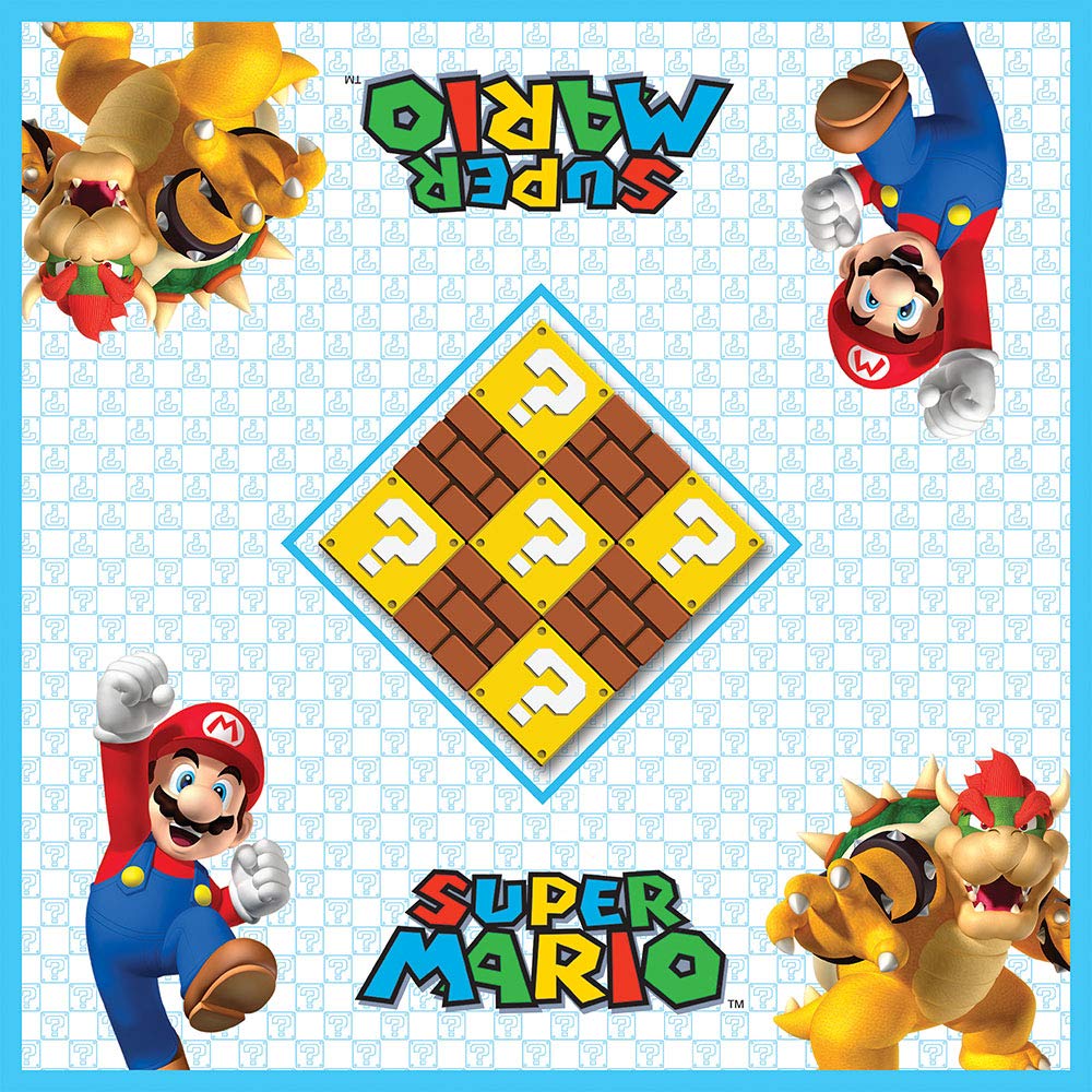 USAOPOLY Super Mario Checkers & Tic-Tac-Toe Collector's Game Set for 2 players | Featuring Mario & Bowser | Collectible Checkers and TicTacToe Perfect