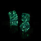 Borealis Teal/Gold Luminary Set of Ten d10s (27385)