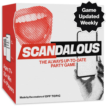 OFF TOPIC Scandalous Card Game for Adults - The Always Up-to-Date Adult Party Game - Hilarious Adult Game with Content Updated Weekly for Never-Ending