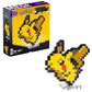 Mega Pokémon Pikachu Construction Set, Articulated Figure, Retro Pixelated Style, 15 cm, Wall or Table Decoration, 400 Pieces, Collectable, Children's