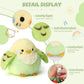 ABEARCAR 3.9 inches Parakeet Plush Toy Bird Stuffed Animal Plush Toy Holder Bag Pendant Party Christmas Birthday Valentine's Day Gifts Toys for Kids
