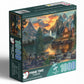 Prime Time Puzzles Adult Jigsaw Puzzle 1000 Piece Mountain Cabin