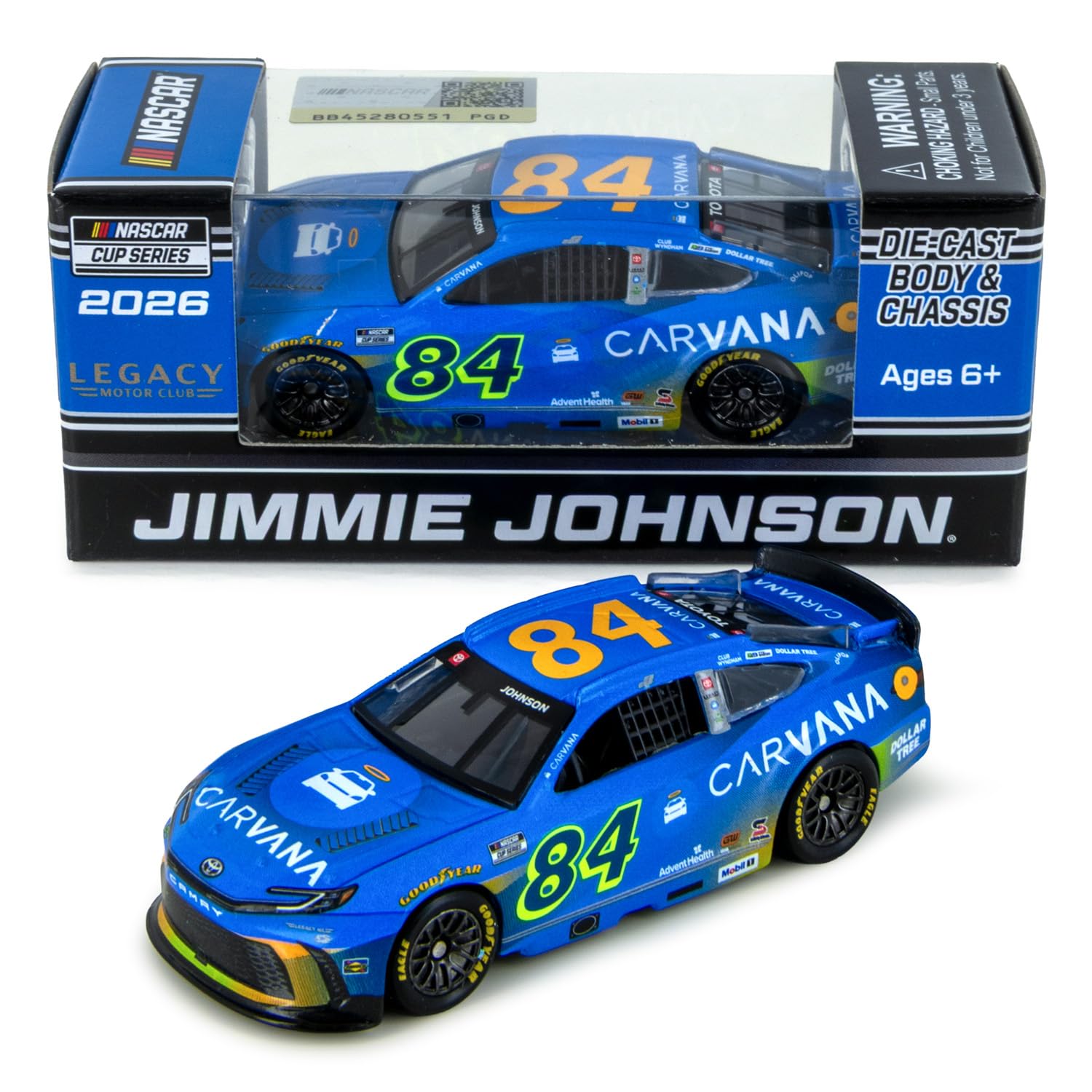 Jimmie Johnson 2026 Carvana ARC Diecast Chassis Car 1:64 Scale