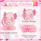 12Pcs Axolotl Happy Birthday Honeycomb Centerpiece Pink Glitter Aquatic Creature Pretty Hexagonal Dinosaur Party Decoration Coral Ocean Sea Fish