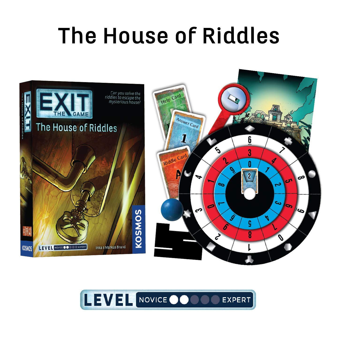 EXIT: The Game 4-Pack Escape Room | Beginner Bundle | Haunted Roller Coaster, Sunken Treasure, Mysterious Museum, House of Riddles | Family-Friendly
