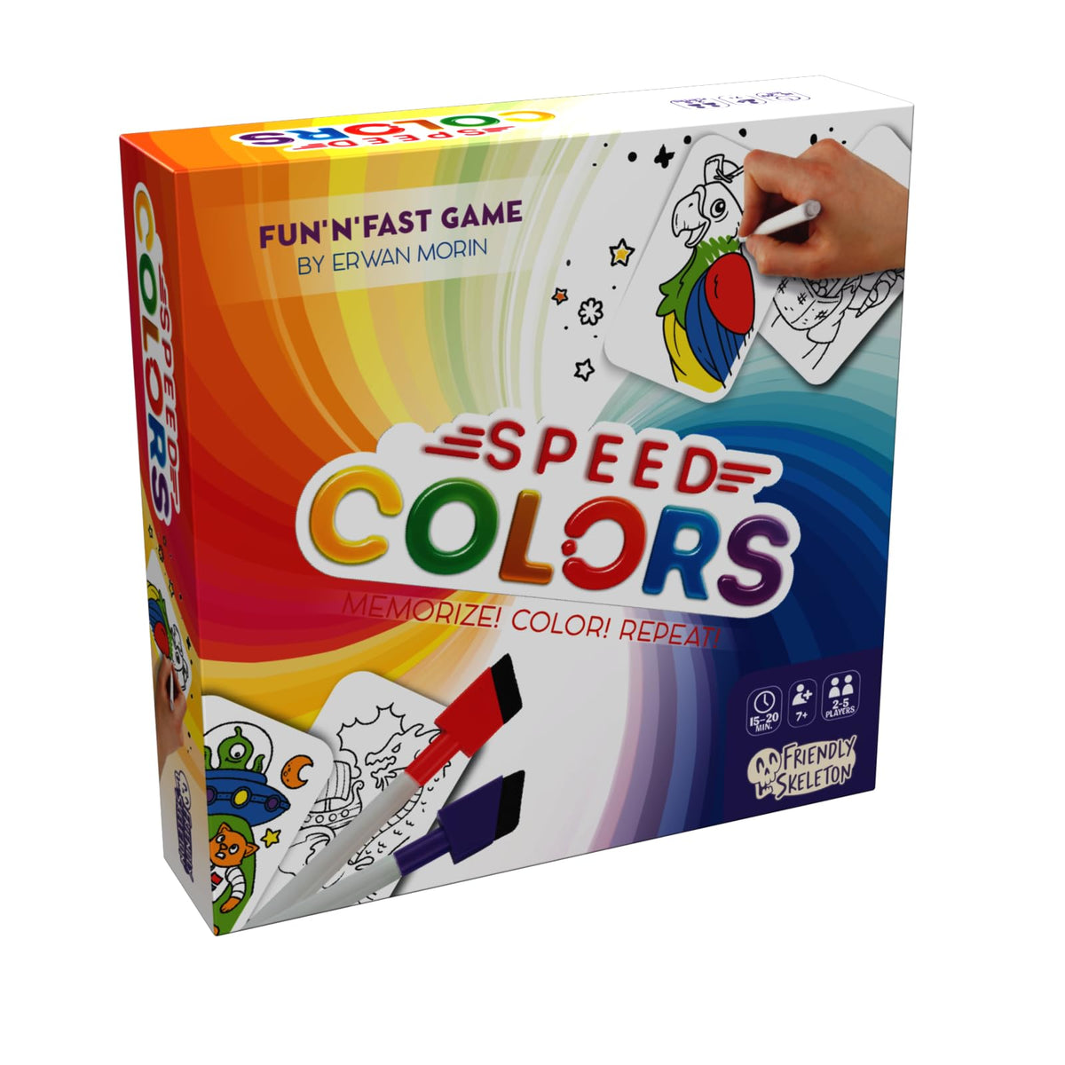 Friendly Skeleton: Speed Colors the Board Game