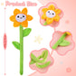 10 Pcs Plush Sunflower Flower Stuffed Bendable Stems Plush Bouquet Toy Soft Rose Flower 12.6 Inch for Christmas Classroom 2026 Mother's Day Valentines