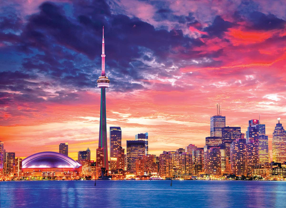 EuroGraphics Toronto Jigsaw Puzzle (1000-Piece) , Blue