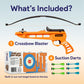 New Bounce Bullseye Crossbow Game - Kids Target Shooting Toy with 6 Suction Darts, Indoor & Outdoor Archery Fun, Improves Focus & Coordination, 1-2