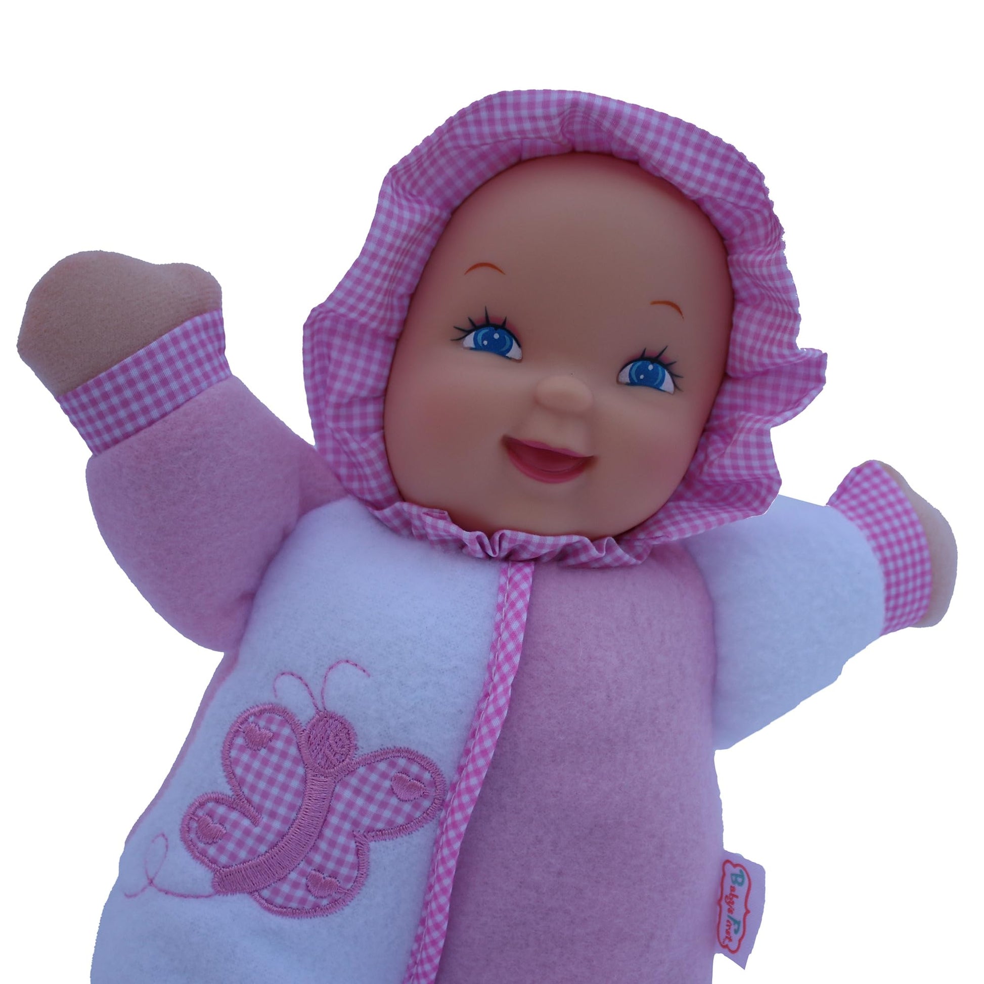 Goldberger Baby's First: 11" Soft & Snuggle Butterfly Doll - Baby's 1st Doll, Machine Washable, Safe for Children & Infant, Ages 0 Months & Up