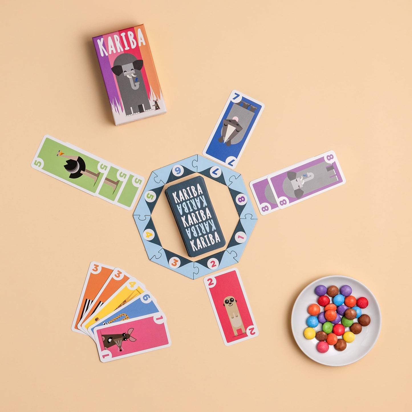 Kariba Card Game - Survival of The Fittest in The African Savanna! Fast-Paced Strategy Game for Kids & Adults, Fun for Family Game Night Ages 6+, 2-4