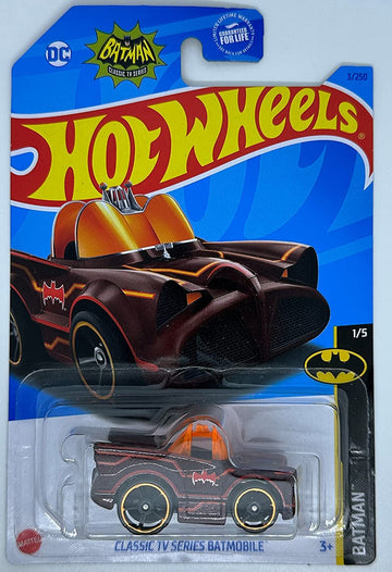Hot Wheels - Classic TV Series Batmobile - RED - Batman 1/5-3/250 - Mint/NrMint Ships Bubble Wrapped in a Box