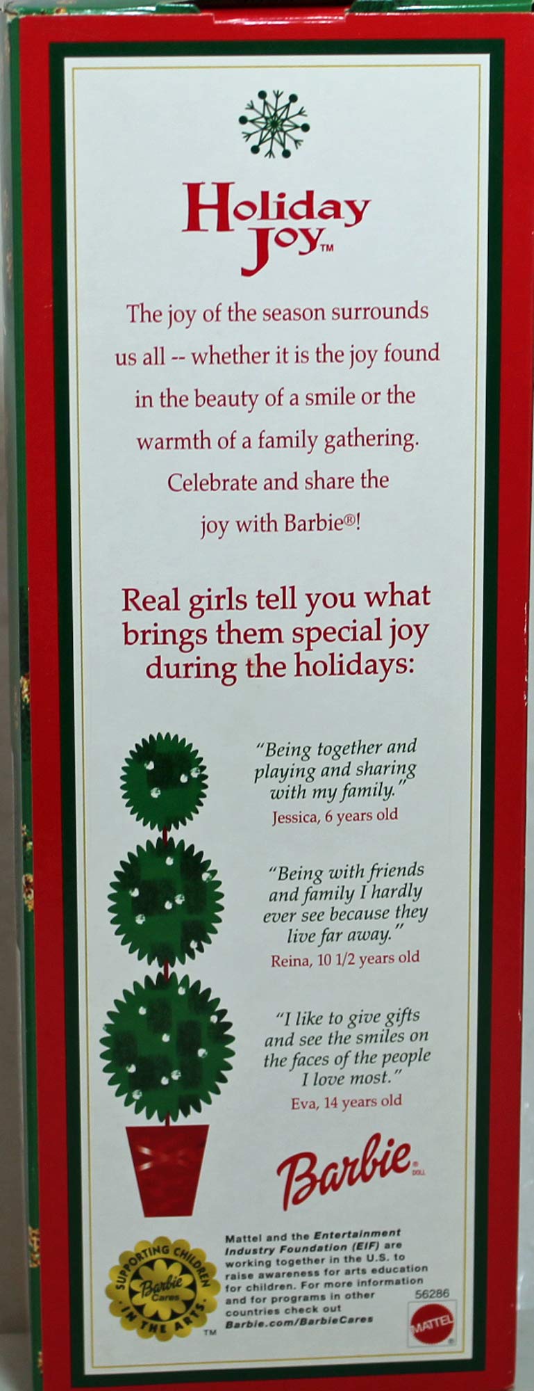 2003 Holiday Joy Barbie Doll