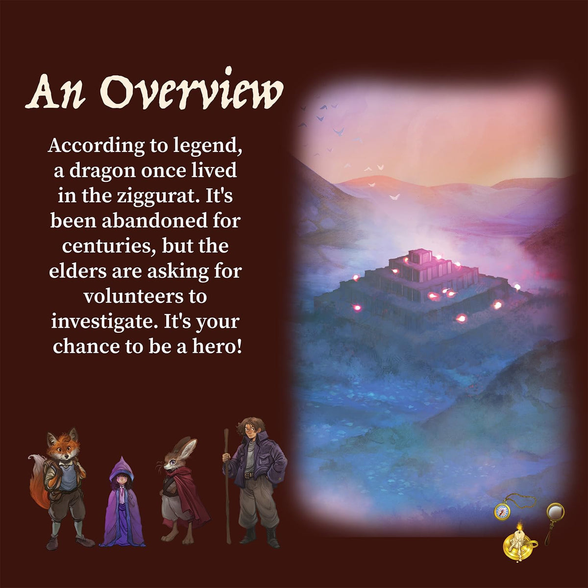 MindWare Ziggurat Cooperative Family Legacy Adventure Game by Matt Leacock & Rob Daviau, Illustrated by Cory Godbey for Ages 8+