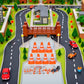 14Pcs Miniature Traffic Cones for Dollhouse, Plastic Road Sign Educational Construction Model