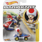 Hot Wheels GBG30 Mario Kart 1:64 Die-Cast Toad with Sneeker Vehicle