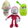 JHESAO 3 PCS Plants and Zombies Plush Sets Zombies Toy Hypno Shroom, 1 2 Stuffed Soft Dolphin Zombie Doll, Laser Bean PVZ Plushies Figure Doll