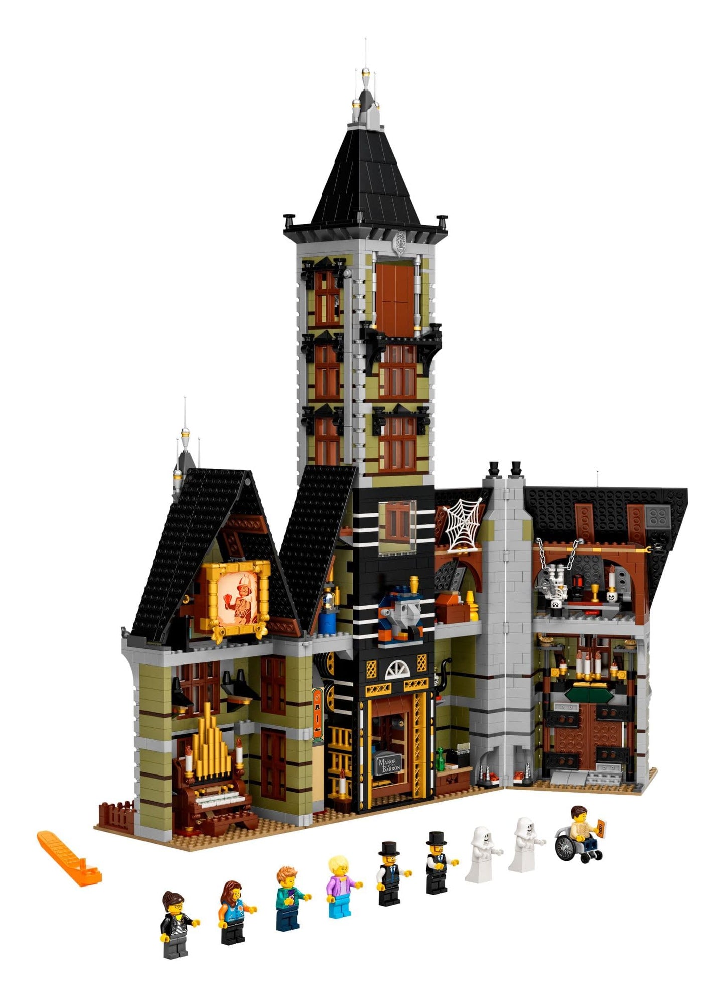 LEGO Icons Haunted House Building Set, Creative Craft for Adults and Family, Haunted House DIY Project to Build Together, Includes 10 Minifigures,