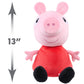 Peppa Pig 2 lb Weighted Large Plush, 12-inch Stuffed Animal, Kids Toys for Ages 2 Up by Just Play