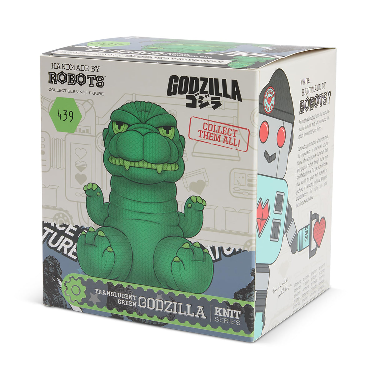 Handmade by Robots - Godzilla #439 (Green Translucent)