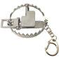 Trappy - The Original MINI Bear Trap Keychain That Works - Silver,1 Pack