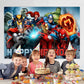 Superhero Birthday Decorations, Superhero Happy Birthday Banner Backdrop for Kids Birthday Party Supplies (5x3ft)