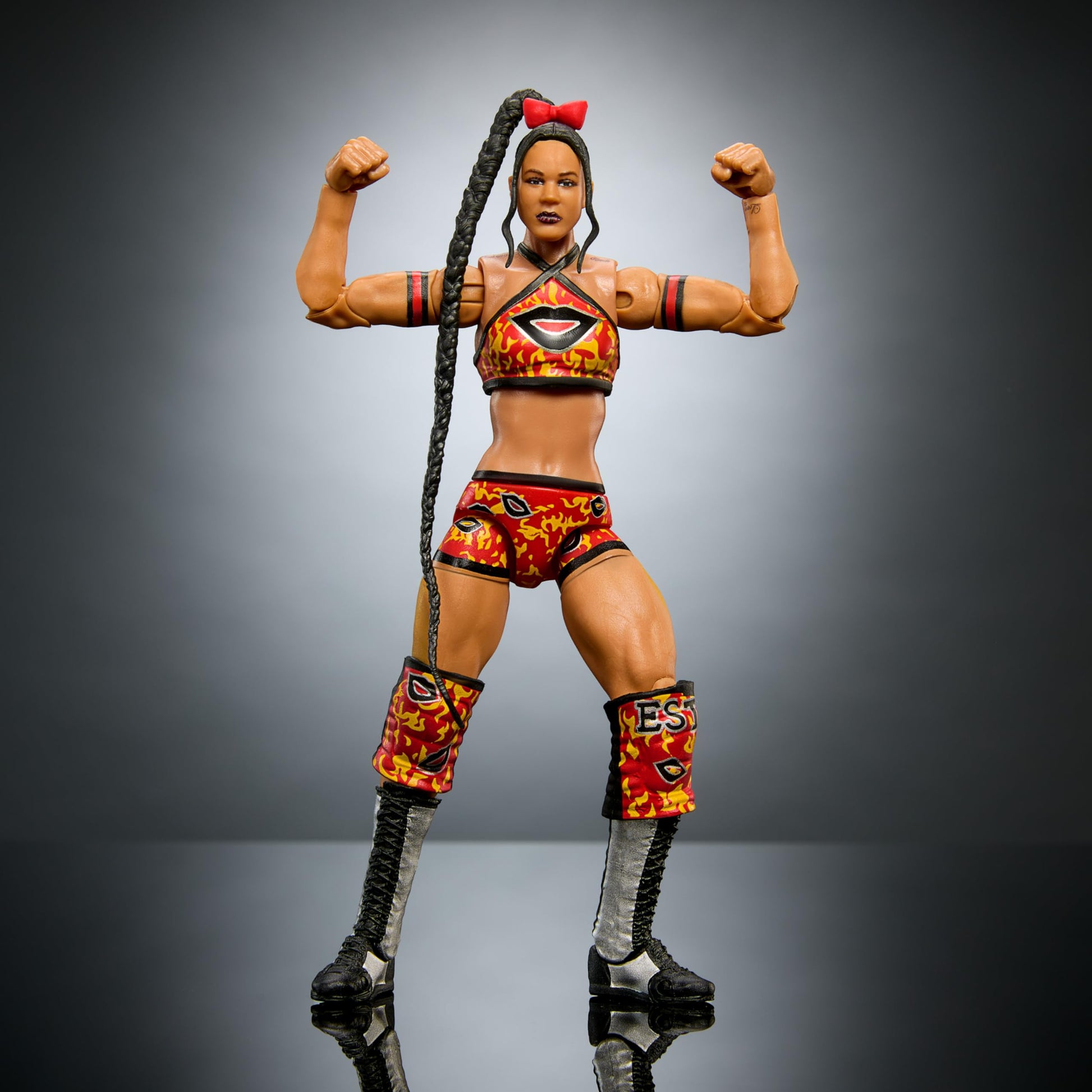 Mattel WWE Ultimate Edition Action Figure & Accessories, 6-inch Bianca Belair Collectible Set, Swappable Heads & Hands, Entrance Gear & 30