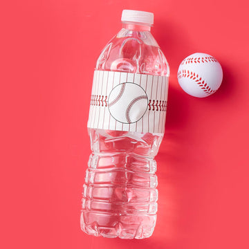Big Dot of Happiness Batter Up - Baseball - Baby Shower, Birthday Party Water Bottle Sticker Labels - Set of 20
