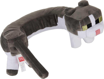 Mattel Minecraft Purring Sounds Neck Pillow, Cat Plush Toy