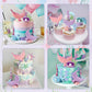 21pcs Mermaid Cake Topper - Mermaid Tail Cake Decorations with Seaweed Shells Starfish Coralal Under the Sea Cake Decorations for Birthday Party