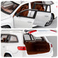 WAKAKAC 1/24 GLS63 AMG Model Car,Zinc Alloy Diecast Toy Car Pull Back with Light and Sound Toy Vehicle Door Can Be Opened (White)