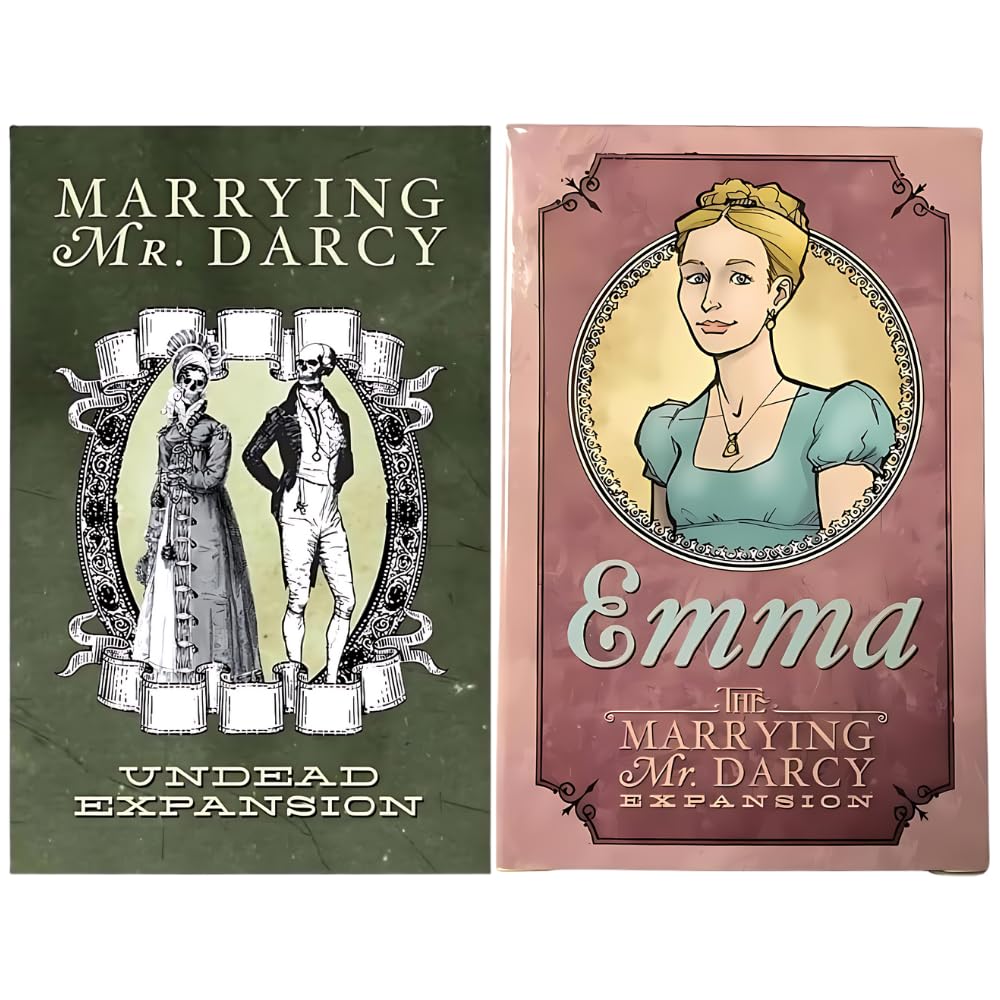 Erika Svanoe Games Marrying Mr. Darcy Board Game Bundle - Undead Expansion and Emma Expansion (2 Items)