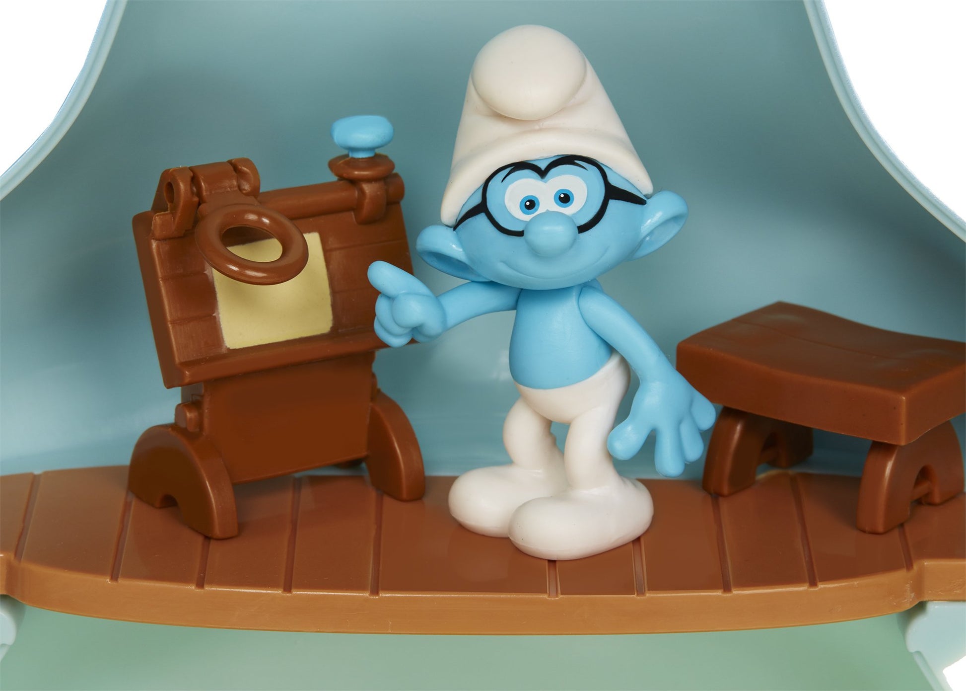 Smurfs The Lost Village Mushroom House Playset with Brainy Figure