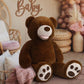 MorisMos Smile Giant Teddy Bear, 51inch Large Stuffed Bears with Big Footprints, Big Stuffed Animals Cuddly Plush Gifts for Girlfriends, Boyfriend